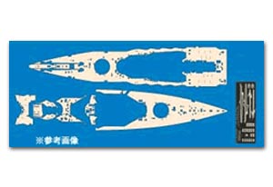 Набор наклеек и фототравленых деталей для деревянной палубы IJN Mutsu