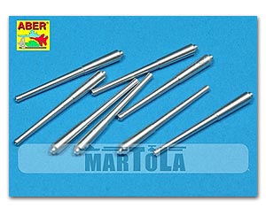 Комплект из 8 длинных стволов L42 Mk.I длиной 381 мм (15 дюймов) для орудий Hood, Repulse, Queen Elisabeth и Vanguard