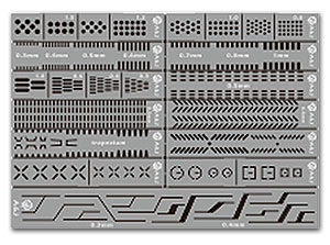 Gundam13 в 1 гравированная линейка