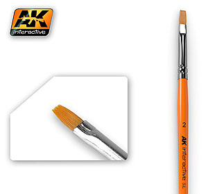 Плоские кисти 2 синтетические