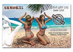 Девушка в бикини (4), смола 1/16