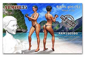 Девушка в бикини (5), смола 1/16