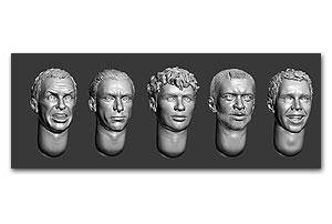 Волосатые головы (набор 7)