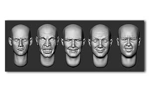 Лысые головы (набор 13)