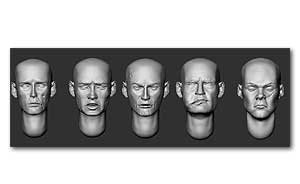 Лысые головы раненых (комплект 1)