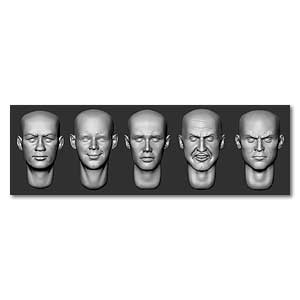 Лысые головы (набор 15)
