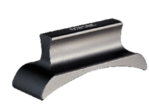 Черная изогнутая шлифовальная деталь