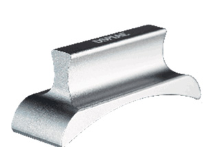 Серый изогнутый шлифовальный элемент