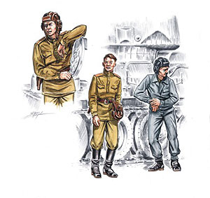 Русский танкер Второй мировой войны (3 фиг.) (поставка в течение 3-5 недель)