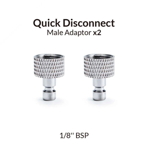 Пневматические быстроразъемные фитинги с наружной резьбой (комплект из 2 шт.)