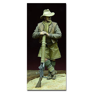 Солдат LRDG с пулеметом Льюиса, Северная Африка, 1940-43 гг.