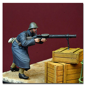 Пулеметчик Льюис из Black Devils, Голландская армия, Вторая мировая война