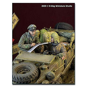 Экипаж Waffen SS Schwimmwagen, Арденны, 1944 г.