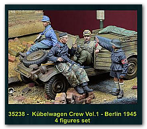 Kubelwagen Crew vol. 1 Berlin 1945 — набор из 4 фигурок
