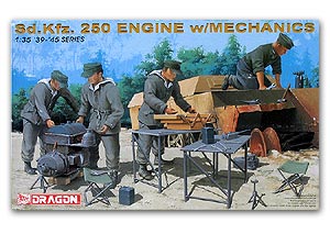 Двигатель Sd.Kfz.250 с механикой