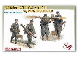 Немецкая противотанковая команда с Panzershcreck