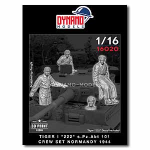 WSS – Tiger 222 Crew Normandy 1944 Полный набор (включая наклейки и фигурку водителя)