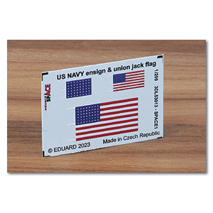 Флаг ВМС США и флаг Великобритании SPACE 1/200 (ожидание заказа 3–5 недель)
