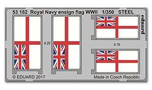 Флаг Королевского флота времен Второй мировой войны, сталь