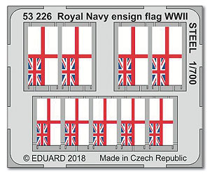 Флаг Королевского флота времен Второй мировой войны, сталь (под заказ 3–5 недель)