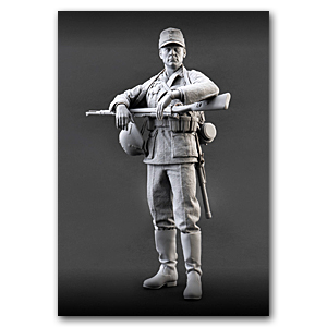 Статуя немецкого пехотинца времён Второй мировой войны «В ожидании фронта» масштабом 1/10