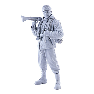 Статуэтка немецкого горного пехотинца времен Второй мировой войны 1/10 «Тяжеловооружённый»