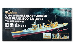 Тяжёлый крейсер США «Сан-Франциско» Ca-38, 1942 г. (для Trumpeter 05309) времён Второй мировой войны