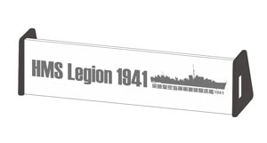 Табличка HMS Legion 1941 (для FH1103)