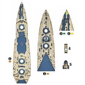 Деревянная палуба HMS Agincourt (для Flyhawk FH1310)