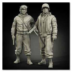 Танкист армии США в зимнем комплекте одежды