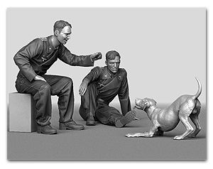 Играем с набором для щенка