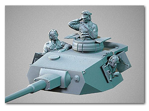 Немецкий экипаж башни танка Panzerjacke (PzIII&IV)