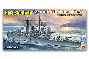 Ракетный эсминец HMS Sheffield Type 42, партия I (бонус к первой партии — радар, напечатанный на 3D-принтере)