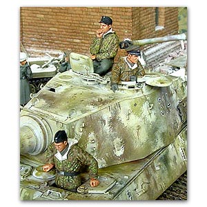 Немецкий зимний танковый экипаж