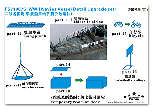 Набор для улучшения деталей кораблей ВМФ Второй мировой войны (1)