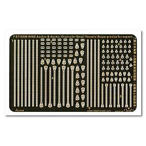 Якоря и якорные цепи времен Второй мировой войны для малых судов (сверхточные для экспертов)
