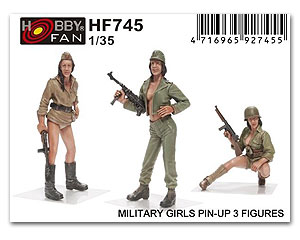 Девушки-военные в стиле пин-ап - 3 фигурки