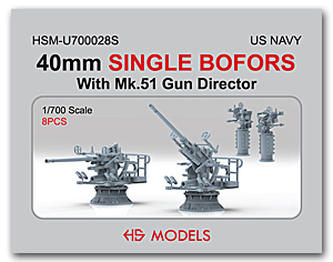 40-мм одинарный BOFORS с MK-51 (4 шт.*2 комплекта)