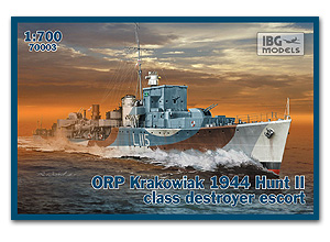 Эскортный миноносец класса «Хант II» типа «Краковяк» (ORP Krakowiak) 1944 г.