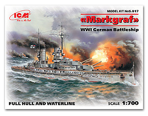 «Маркграф» (полный корпус и ватерлиния), немецкий линкор Первой мировой войны
