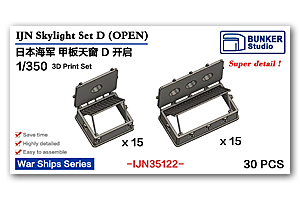 1/350 IJN Skylight Set D Open