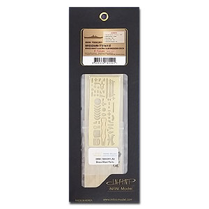 Латунная мачта MISSOURI и ультратонкая деревянная палуба для Tamiya 31613, цвет тик