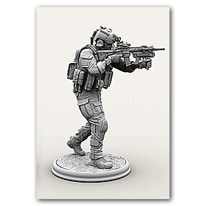 1/24 Оператор группы спецназа ВМС США «Морские котики» (с Hk416*XM320)