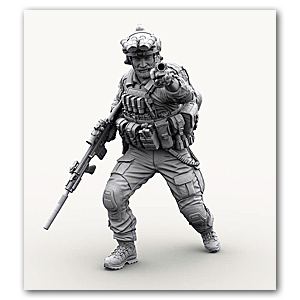 1/24 US NAVY SEAL M79 Gunner (с FN SCAR Mk17)