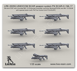 Система вооружения USSOCOM SCAR FN SCAR-H / Mk.17 Std и CQC с установленным усовершенствованным гранатометом Mk 13