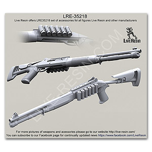 M1014 (Benelli M4 Super 90) с ускорителем заряжания, открытым и закрытым прикладом