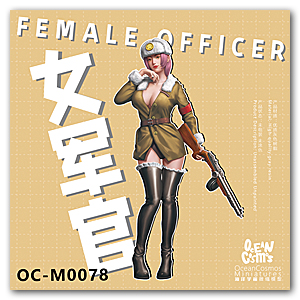 Женщина-офицер - 127 мм (1/12)