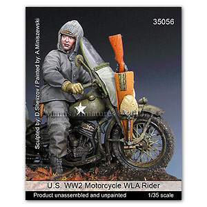 Мотоцикл WLA США времен Второй мировой войны (для комплекта MINIART)