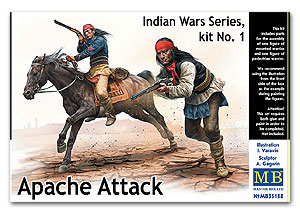 1/35 Indian Wars Series, набор № 1. Атака апачей