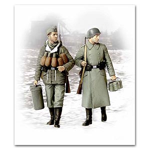 «Наконец-то припасы». Немецкие солдаты, 1944-1945 гг.